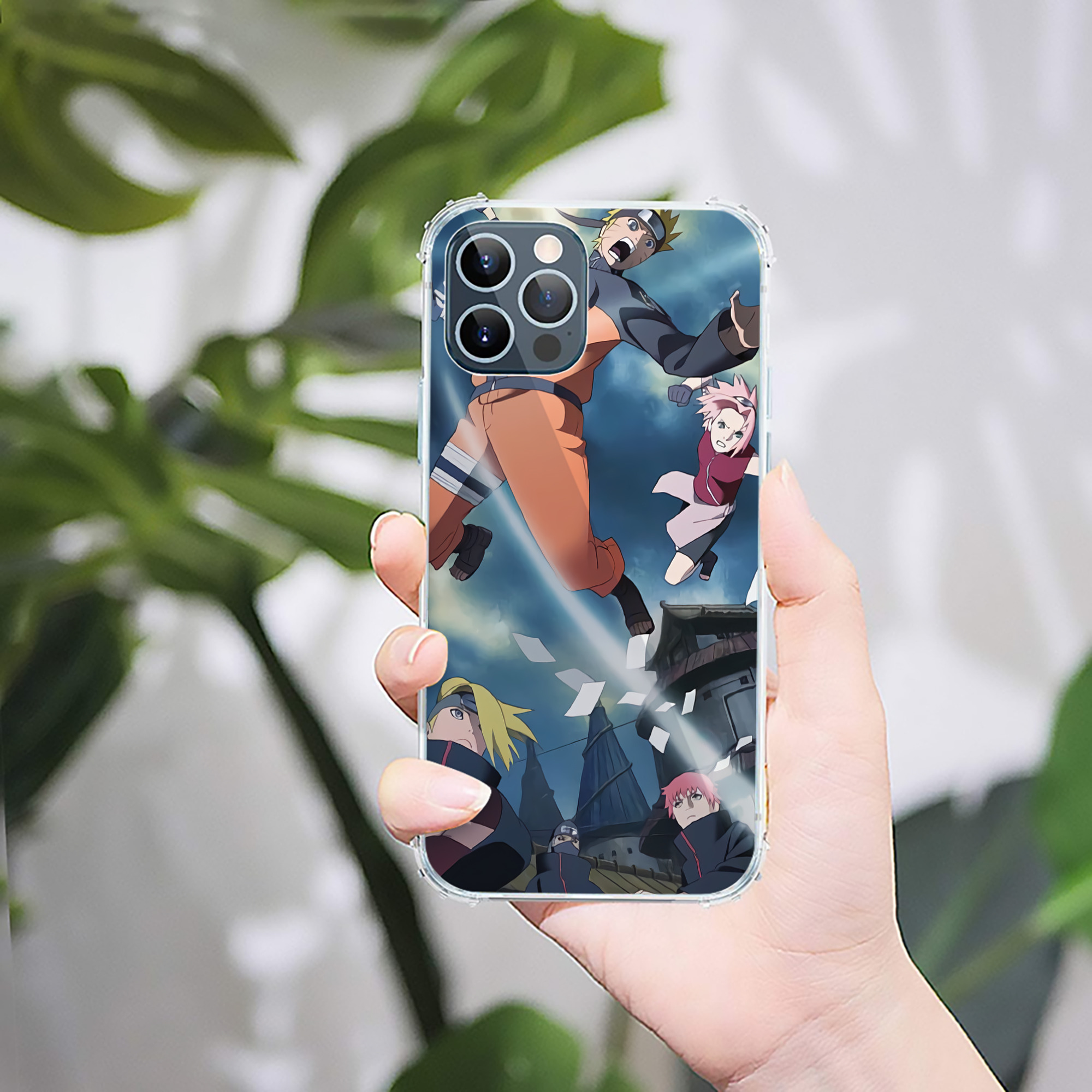 （画像用） NARUTO -ナルト- NARUTO -ナルト- 疾風伝 【iPhone 12シリーズ対応】透明スマホケース（クリアソフトケース）